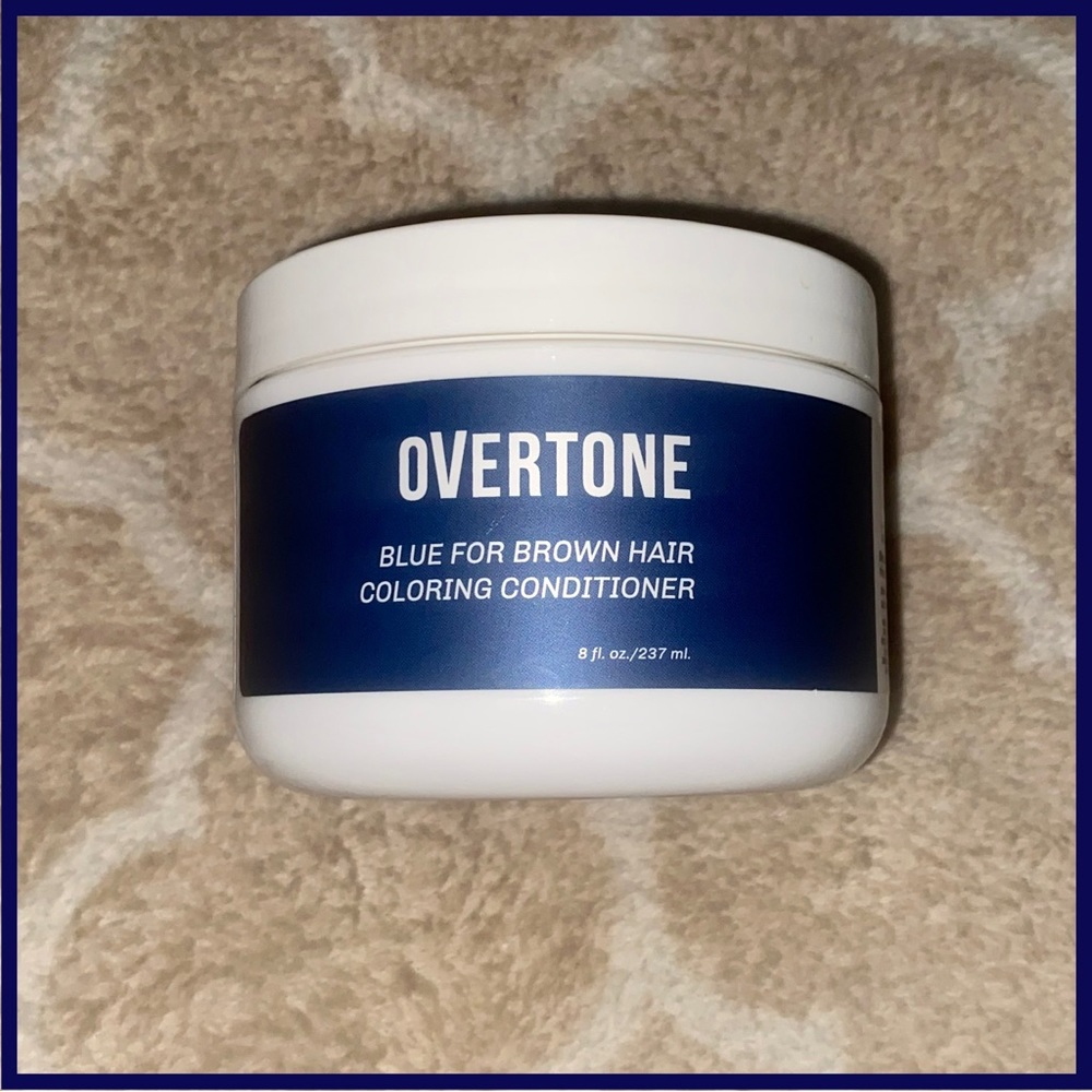 oVertone Blue For Brown Hair Coloring Conditioner 8 fl oz. Brand New! 🌈